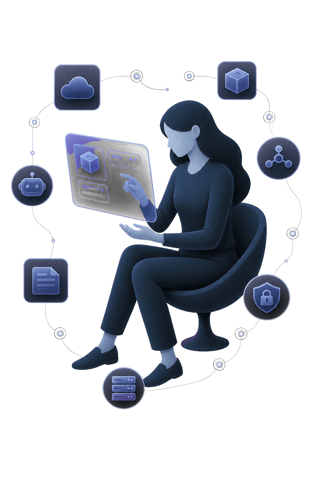 Zoraen enterprise technology silhouette